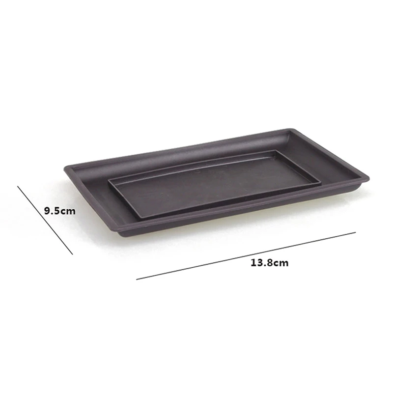 1Pc Flower Pot Imitation Plastic Balcony Square Pots Flower Bonsai Bowl Nursery Basin Planter Imitation Rectangle 