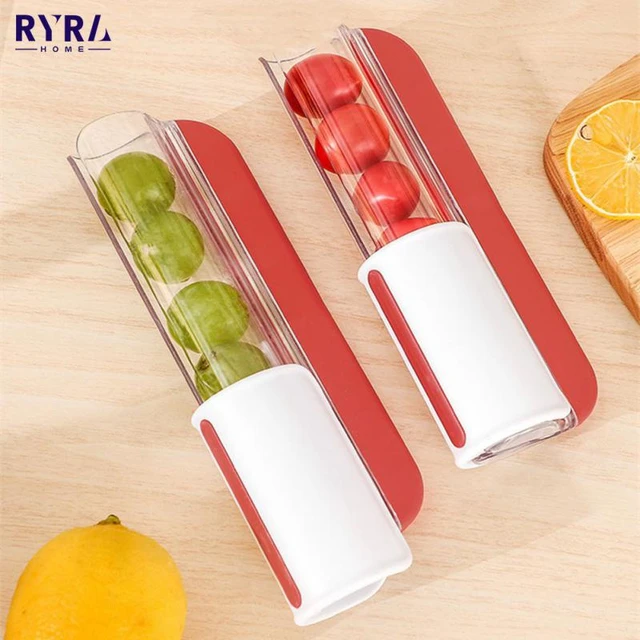 Fruit Slicer, Tomato/grape/cherry Slicer, Fruit Kitchen Decoration Kitchen  Gadgets, Vegetable Slicer, Kitchen Utensils, 1 Piece Of Red, 20x7.5x7cm