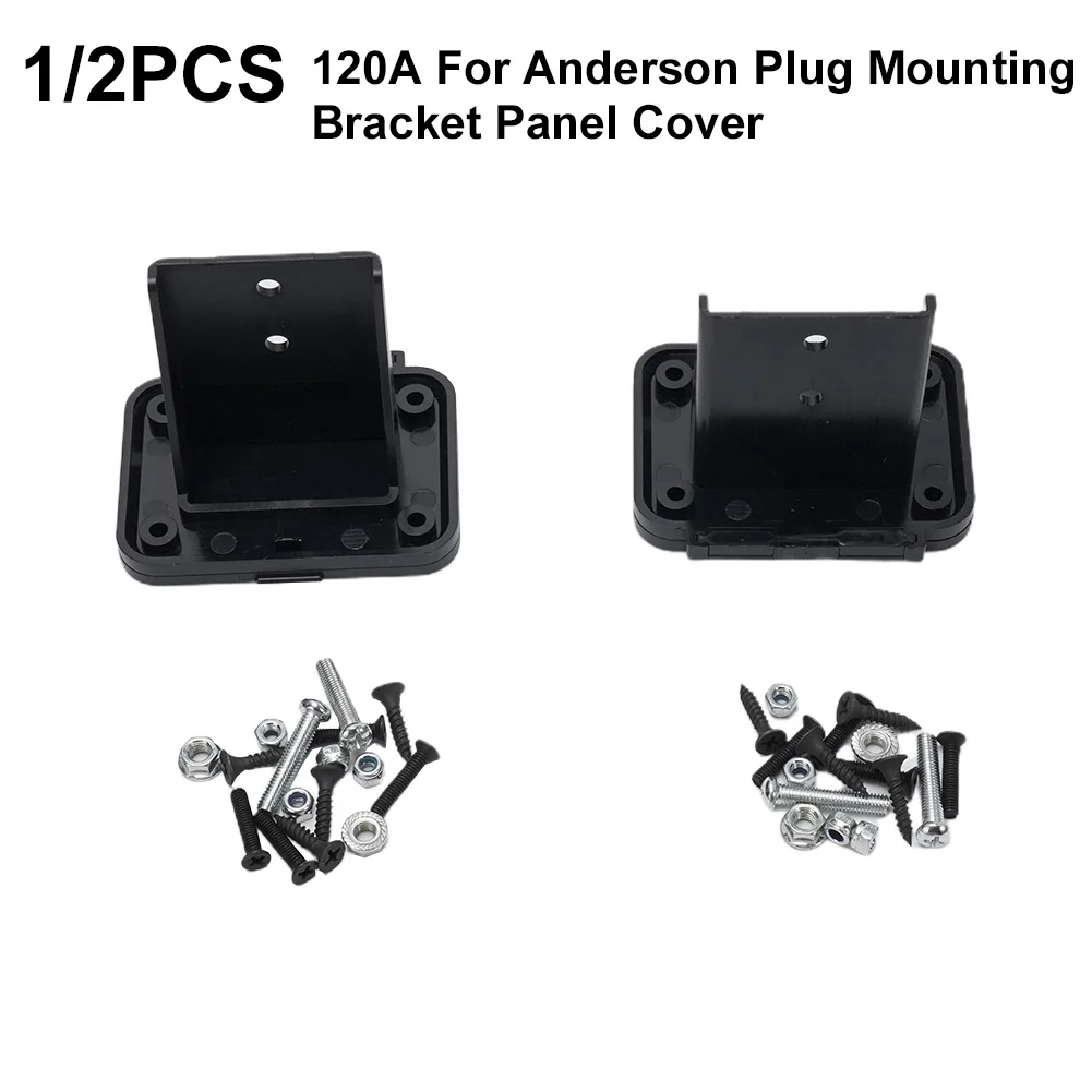 

1/2pc 120A FOR Anderson Plug Flush Mount Bracket Panel Bracket With Cover For Caravan Ships Yachts RVs Tool Accessories