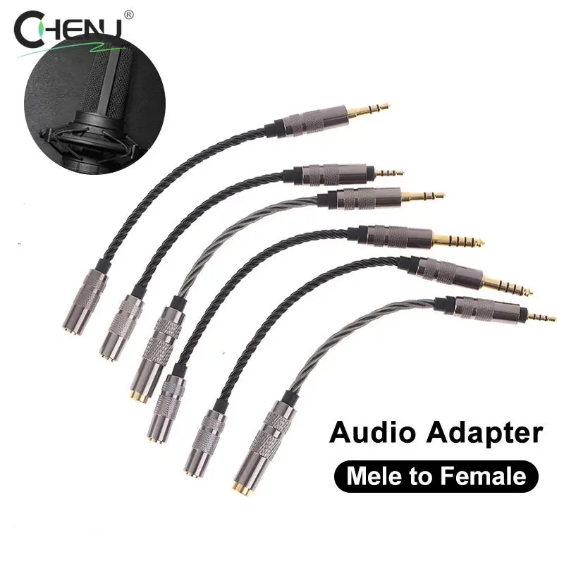 Audio Cable 2.5 Male To 4.4 Female Balanced Silver-Plating Cord 2.5mm/4.4mm To 3.5mm Adapter For Hifi MP3 Music Player 20 pins 3 5mm audio aux male interface mp3 player cable media music adapter for toyota