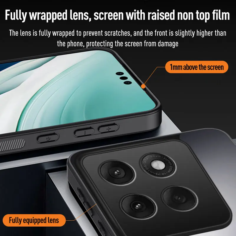 Magnetic Matte Skin-Feel Shockproof Case with Lens Protection