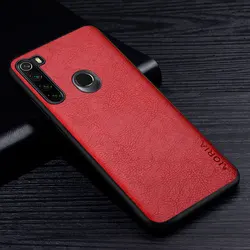 Coque de téléphone en cuir litchi rétro premium - Coque arrière de haute qualité pour la série Xiaomi Redmi Note