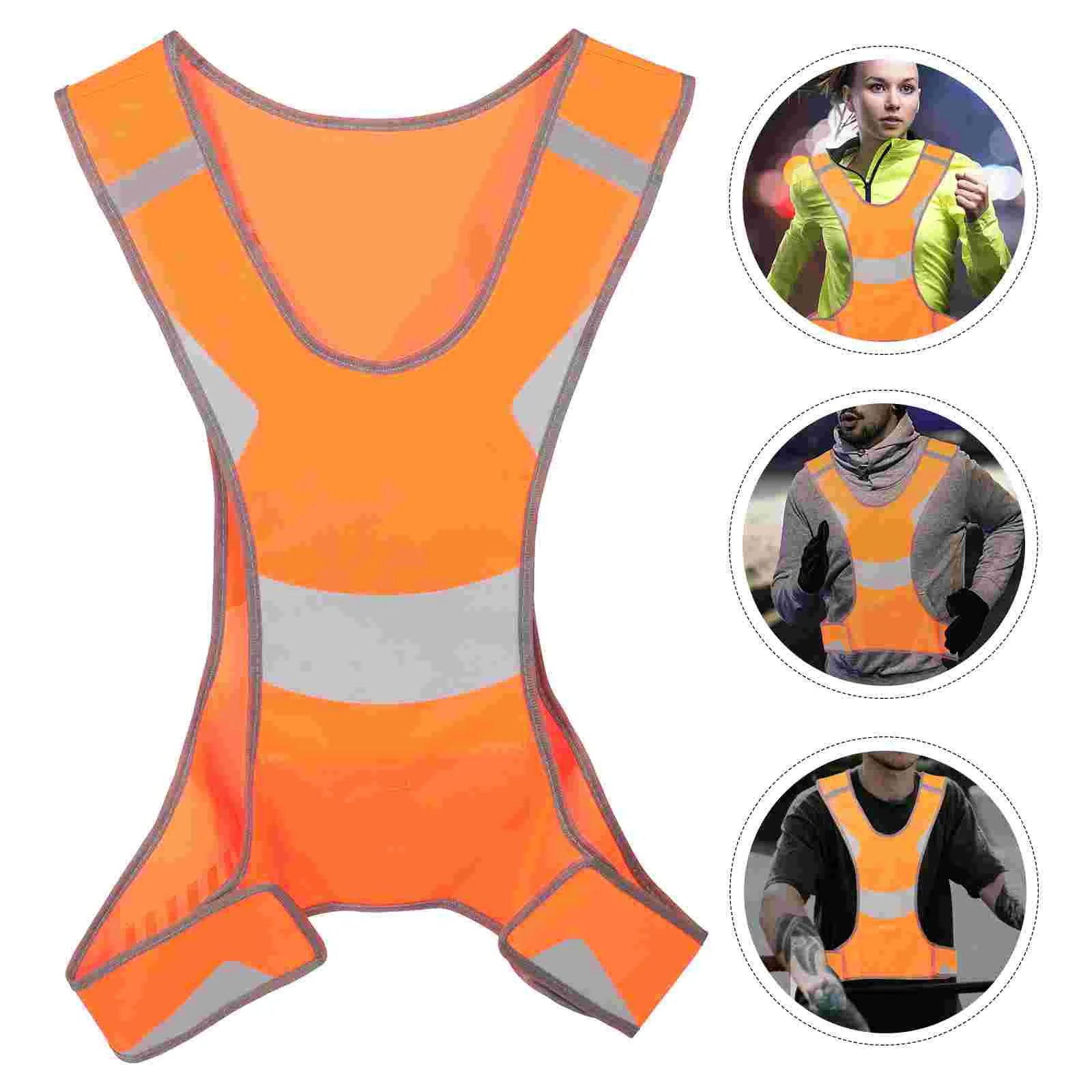 

at Night Cycling Reflective Vest Run Mens Running Tank Top Polyester Cloth Construction