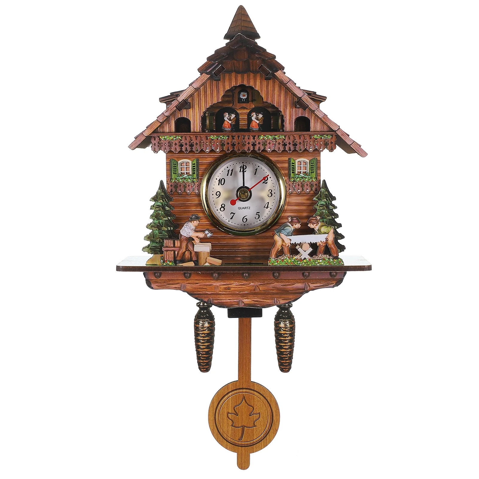 

Home Living Room Bedroom Cuckoo Wall Clock Time Alarm Automatic Pendulum Decoration (cm009) Office