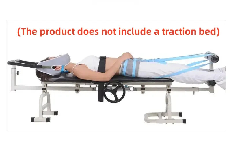 Canvas adjustable Lumbar traction belt Bed Traction Bed Body Stretch Spine Ankle Vertebra Fatigue Minor Injurie Tensioner Brace