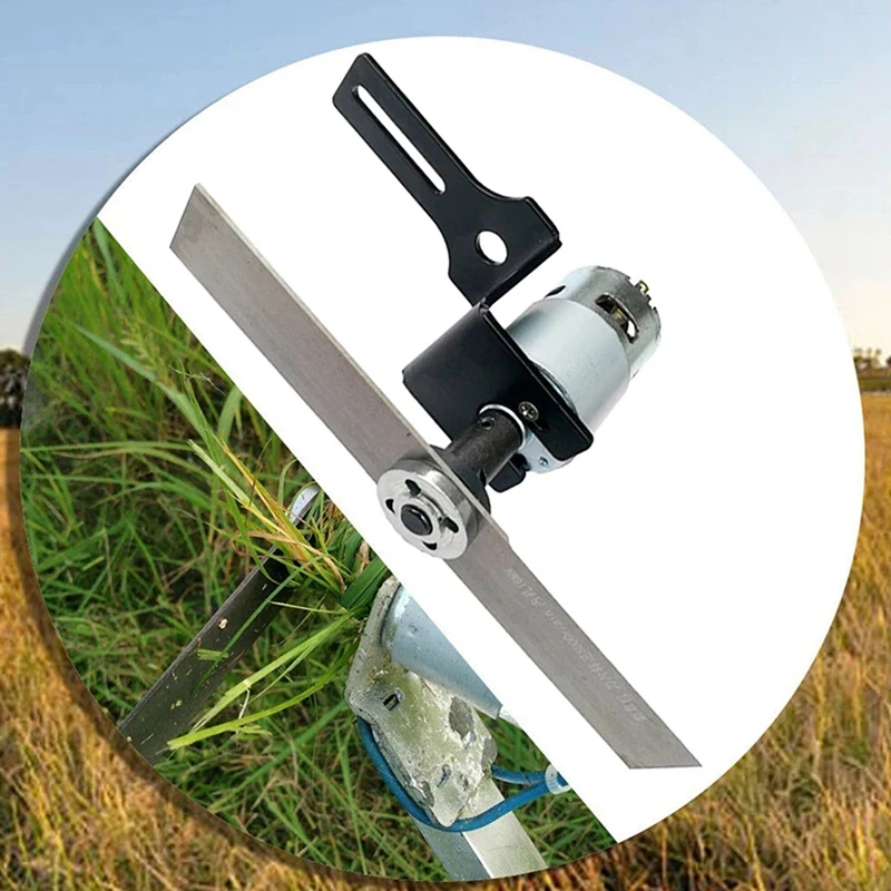 A78U-3X DIY Lawn Mower Set DC 12V 775 Motor Manganese Steel Blade Garden Moving Tools Mini Tool Grass Cutting Machine