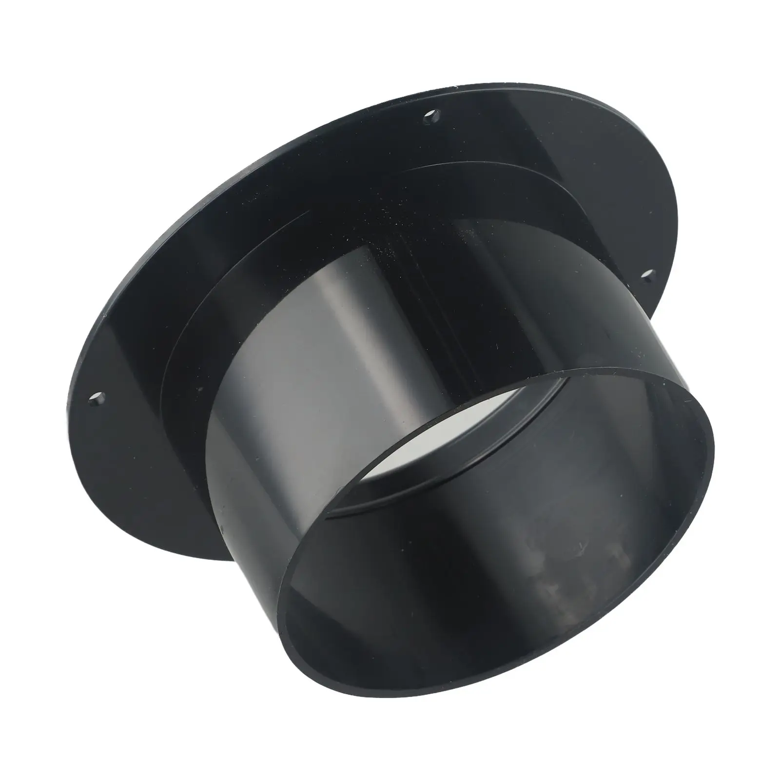 Duct pipe connector Vent pipe adapter ABS wall flange connector for ventilation pipe air ducting connection round 100mm/125mm exhaust joint