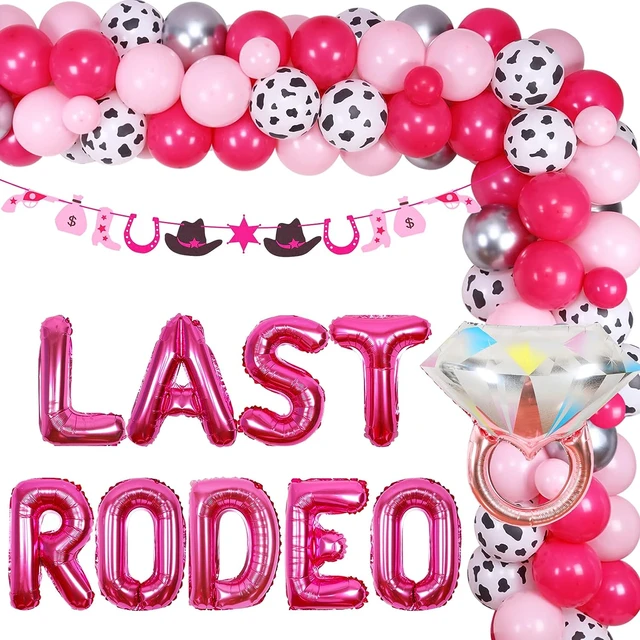 Tema Ocidental Último Rodeio Despedida De Solteira Decorações De Festa Rosa  Balão Guirlanda Kit Cowgirl Banner Para A Noiva A Ser Chá De Panela -  Balões E Acessórios - AliExpress