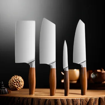 Coltello da cucina Mannaia per affettare in acciaio inossidabile Chef giapponese Taglio di pesci Verdure Coltelli da cucina per carne Set di strumenti Coltelli da cucina 1
