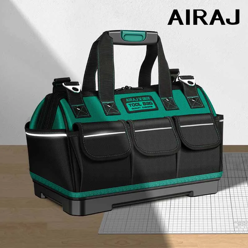 AIRAJ Oxford Canvas Waterproof Bag Multifunctional Tool  Wear-Resistant Tool Repair Storage Large Capacity Electrician Bag