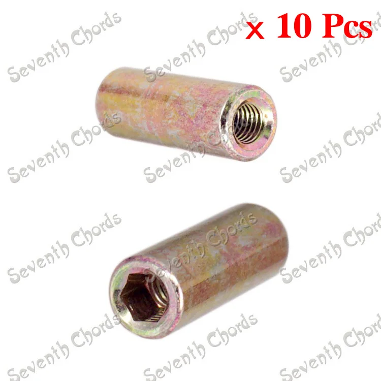 

NEW 10 Pcs Bass Guitar Truss Rod Buckle Connect Adjust Cap Connector Internal thread 5mm (Outer diameter 8mm & 9mm for choose)