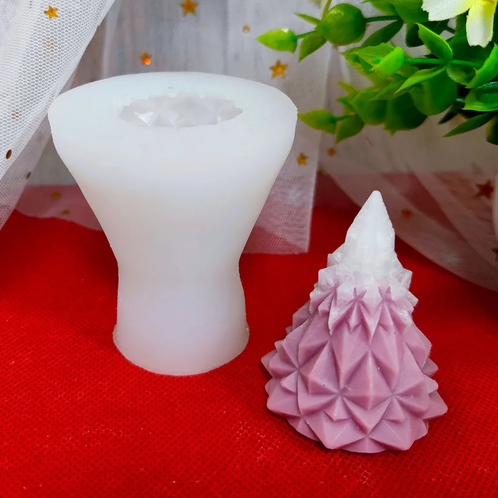 3d Eisberg Silikon form Weihnachts baum Gips nach Hause Schneeberg Atmosphäre Dekoration DIY Schnee Berg Aroma therapie Kerzen form – Detail 9