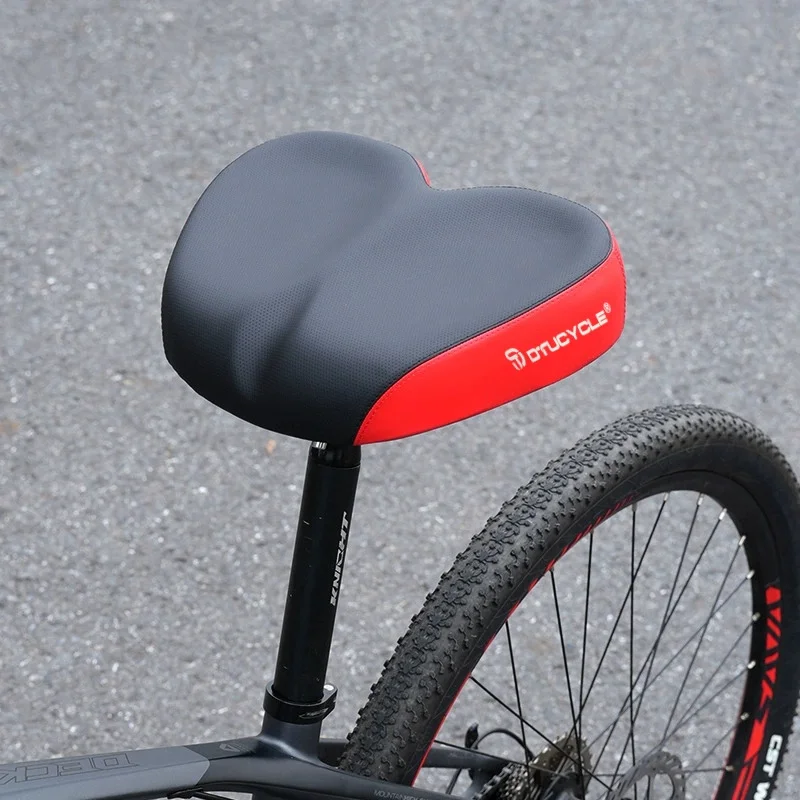 Widened Noseless Shock-Absorbing Bike Saddle 6