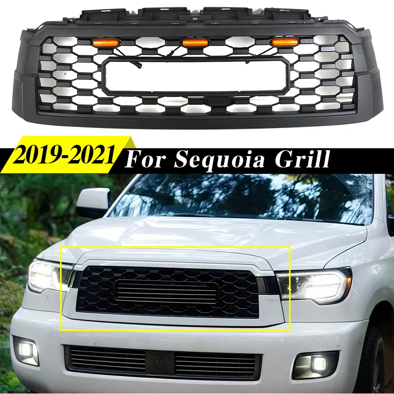 フロントグリル ライト付き 2019 2020 2021 トヨタ セコイア