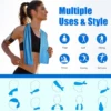 5Pack Cooling Towels, Sweat Towels Cooling Towels for Neck and Face,  Yoga, Camping, Running, Fitness, Workout & More Activities 2