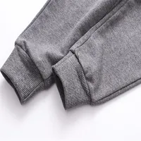 Jumping Meters Dark Grey 2-7T Children's Solid Boys Sweatpants Drawstring Autumn Spring Boys Girls Trousers Pants Baby Clothes 4