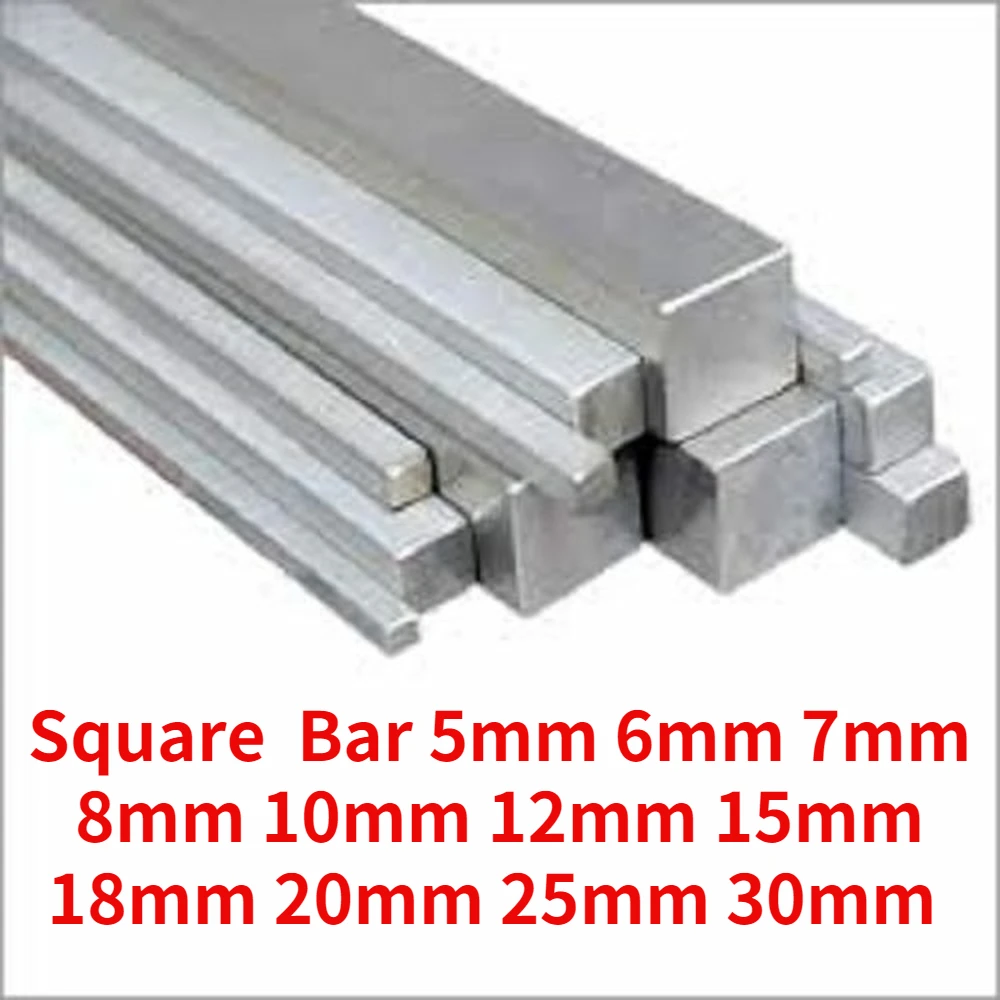 

304 Stainless Steel Square Rod Bar 20X20X300MM MODEL MAKERS L 300mm SHAFT LINEAR 20MM