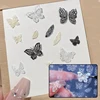 Nail Carving Mold Butterfly Silicone 3D Nail Stamping Plate Nail Stencils Tools DIY UV Gel Manicure Tools Nail Art Enthusiasts 5
