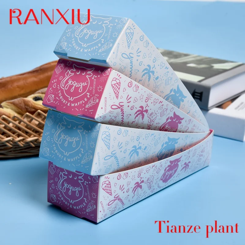 Print Paper Boxes For Street Food Cheese Hot Dog Packaging Paper Box