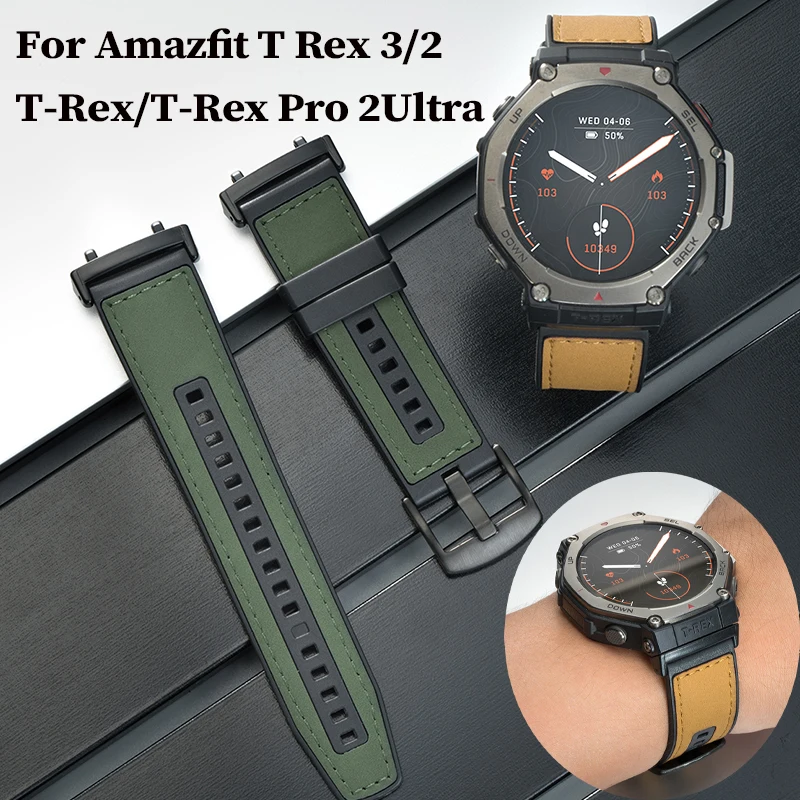 Elegant Leather Silicone Strap: Stylish Bracelet Band Loop