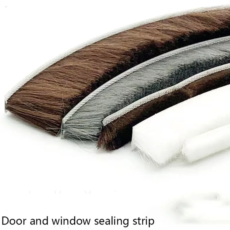 Self-adhesive Bristles Wool Pile Door Weatherstripping Door Window Brush Seal 7/9 X 5mm 9mm 12mm 15mm 23mm