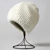 New Rabbit Cashmere Unisex Woman Winter Hat With Lurex Sequin Autumn Beanies Cashmere Woman Warm Wool Skullies Gift 2