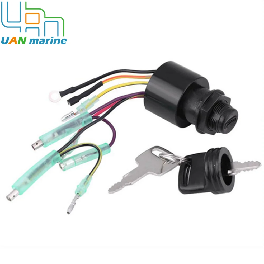 87-17009A5 Interruttore Di Accensione Per Barca Chiave Assy Per Scatola Di Controllo Mercury Mariner 3 Posizioni 6 Connettori A Filo Fuoribordo Motor8