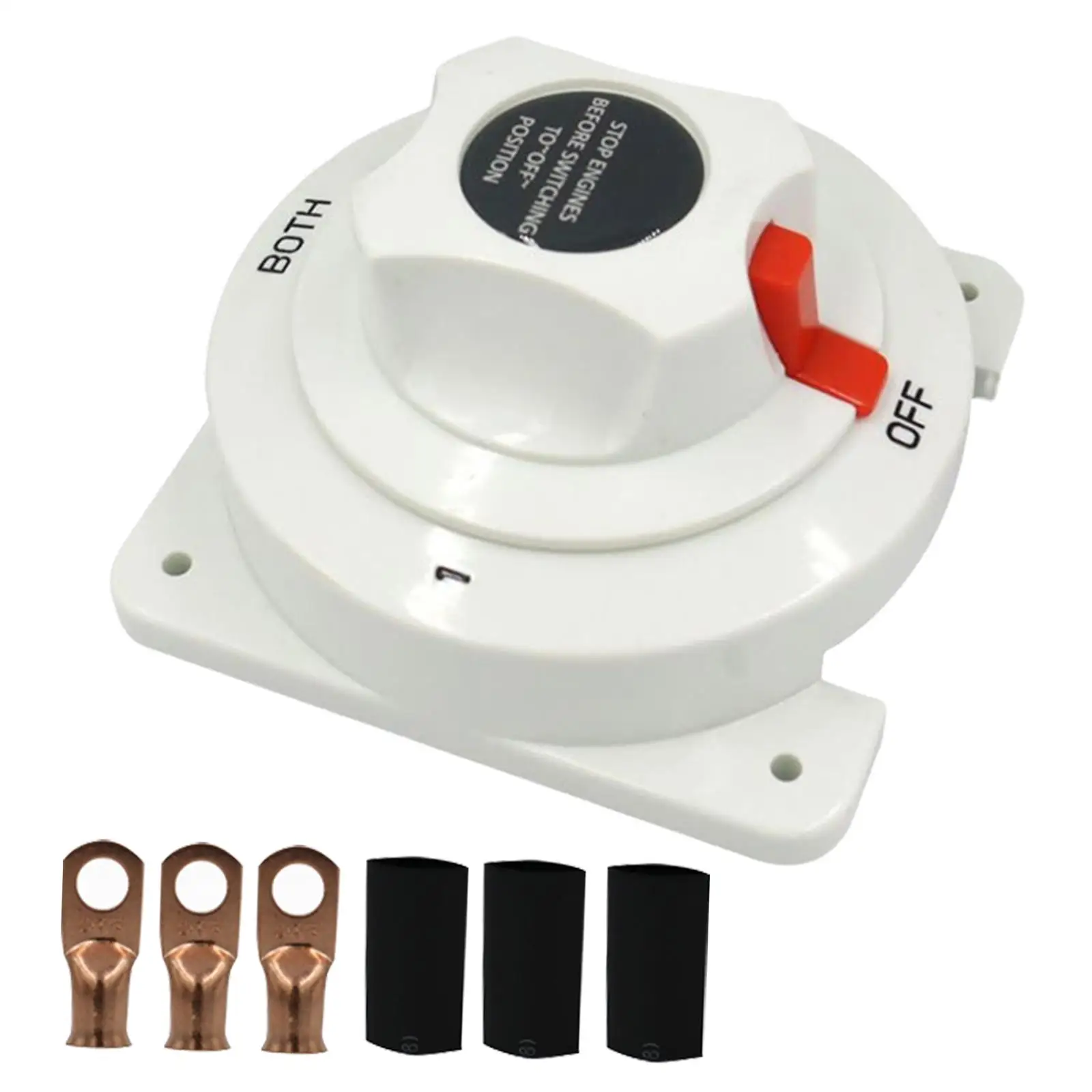 Marine DC Battery Selector Switch 1 2 Both Off 6-32V System 300 Amp Max High Power Disconnect Switch for Boat Battery Isolator