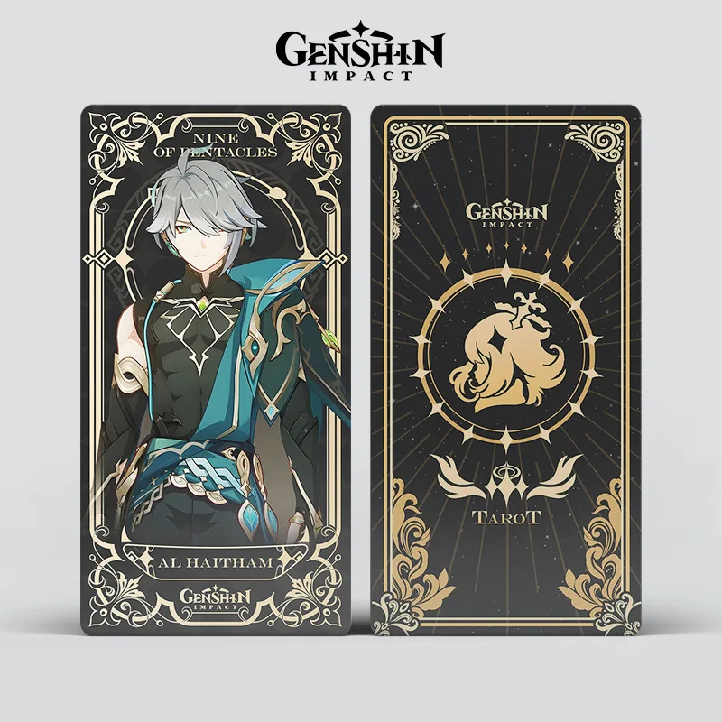 22Pcs/Box Genshin Impact Tarot Card Divination Toy Al Haitham Deck