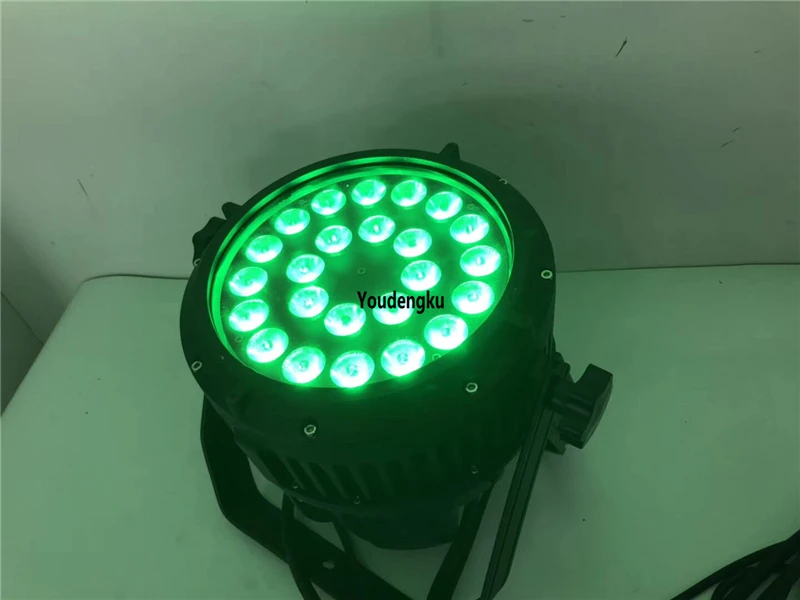 8 pieces night club outdoor lights waterproof par led dmx 24x18w rgbwa uv outdoo