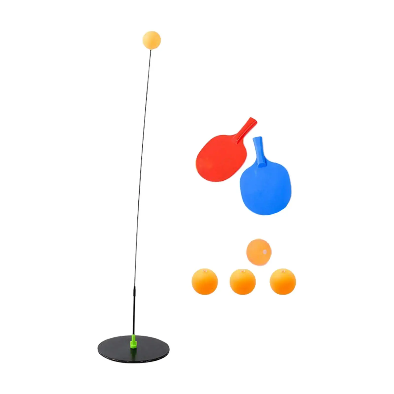 

Children Table Tennis Trainer Set Ping Pong Paddles Balls Parent Child Toy Exerciser Training Device Metal Base Accessories
