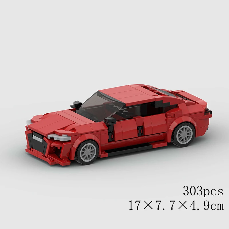 MOC 자동차 속도 RX7 AE86 치론 R8 크리에이티브 레이싱 자동차 모델 빌딩 블록 슈퍼 레이스 브릭 시티 랠리 스포츠 장난감 테크니컬