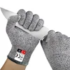 1 Pair Grade Level 5 Cut-resistant Gloves Anti Cutting Safety Gloves for Kitchen Garden Woodworking Construction Gardening 5