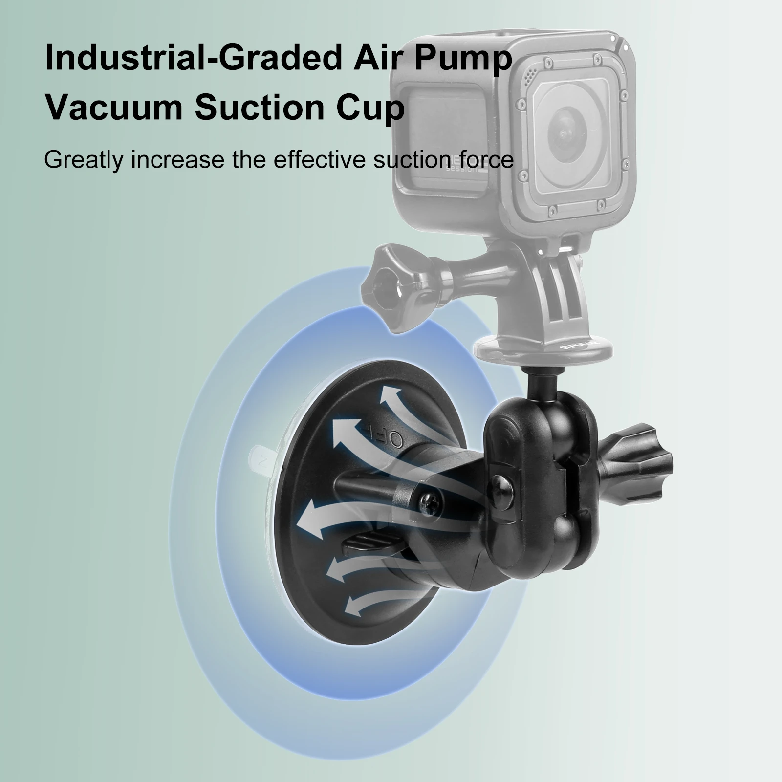 PULUZ 1/4 inch Magic Arm Suction Cup Mount for Gopro  DJI Insta360 Sports Camera Accessories