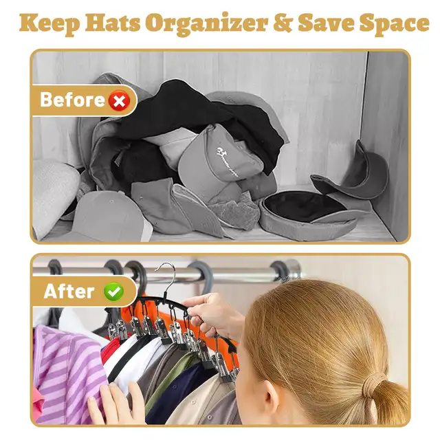 1/2/4PCS Solid Wooden Trouser Clip Home Closet Stainless Hat Skirt Storage Rotatable Multi-Clip Student Dormitory Storage Clip 5
