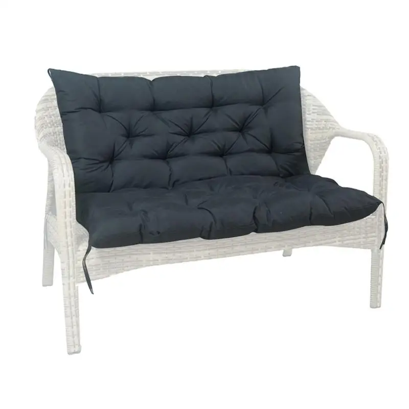 

Lounger Pad 2 Seater Cushion Garden Bench Cushion Soft Breathable Thick Solid Color Outdoor Rocking Chair Cushion