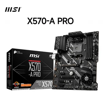 MSI carte mère 128GB AMD X570-A PRO DDR4 bricolage ordinateur de jeu carte mère X570 carte mère AM4 PCI4.0 1