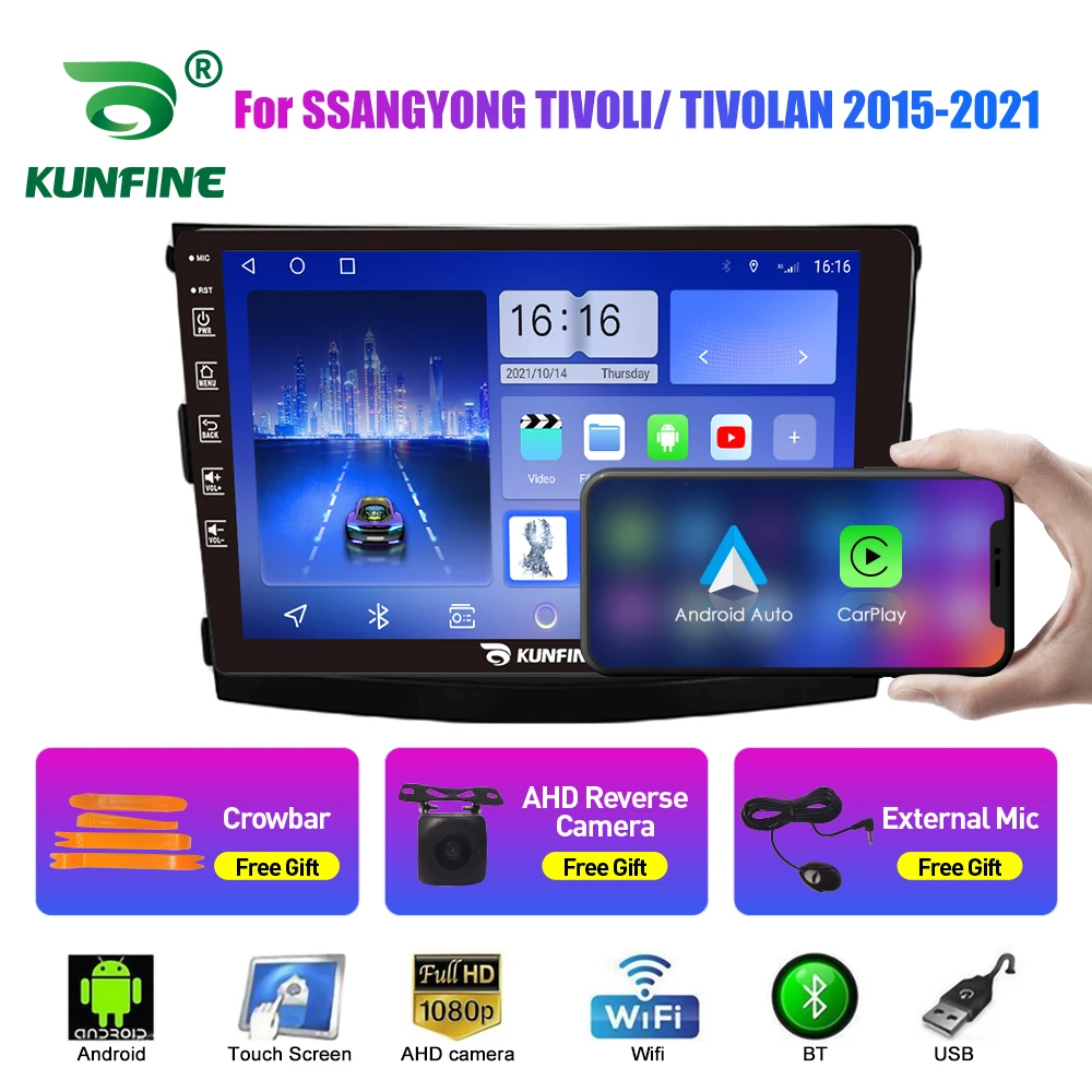 

Car Radio For SSANGYONG TIVOLI/ TIVOL 2Din Android Octa Core Car Stereo DVD GPS Navigation Player QLED Screen Carplay