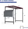 32 Inch Computer Desk for Small Spaces with Storage Bag, Home Office Work Desk with Headphone Hook, Small Office Desk 2