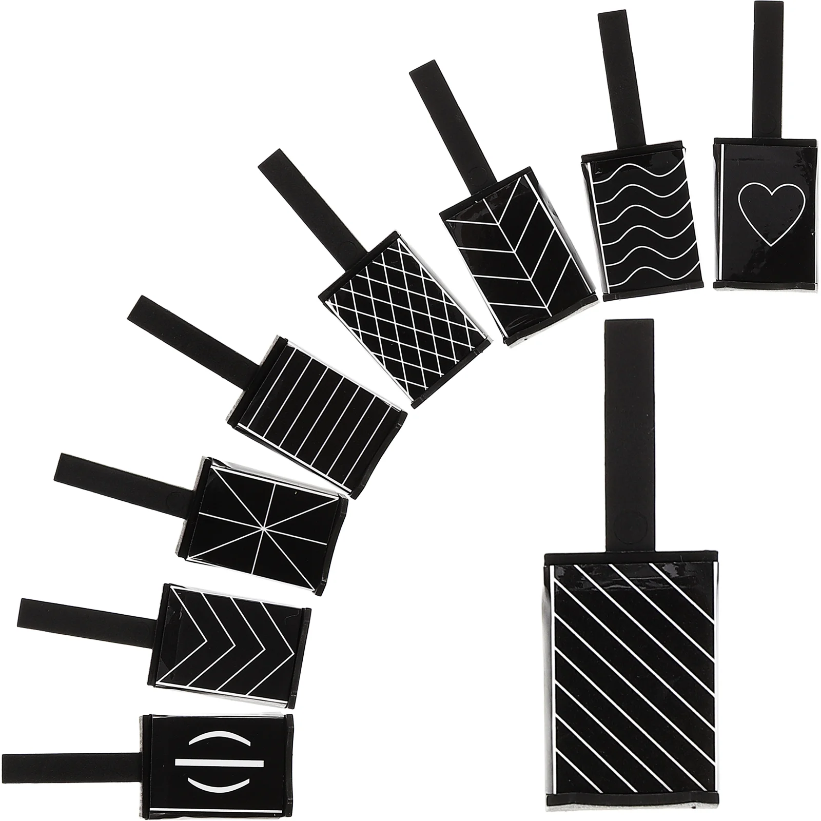 

9 Pcs Nail Cat Eye Magnet Plate Gel Magnetic Manicure Stick Plastic Plates Magnets
