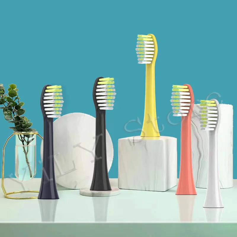 Replacement Toothbrush Heads for One Series HY1100/HX1200 Electric Brush Heads BH1022/1000 Series Vacuum Nozzle With Caps Gift 4