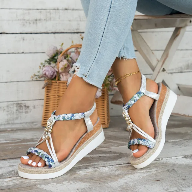 Fashion Wedge Heel Comfort Sandals for Women with Arch Support - Image 2