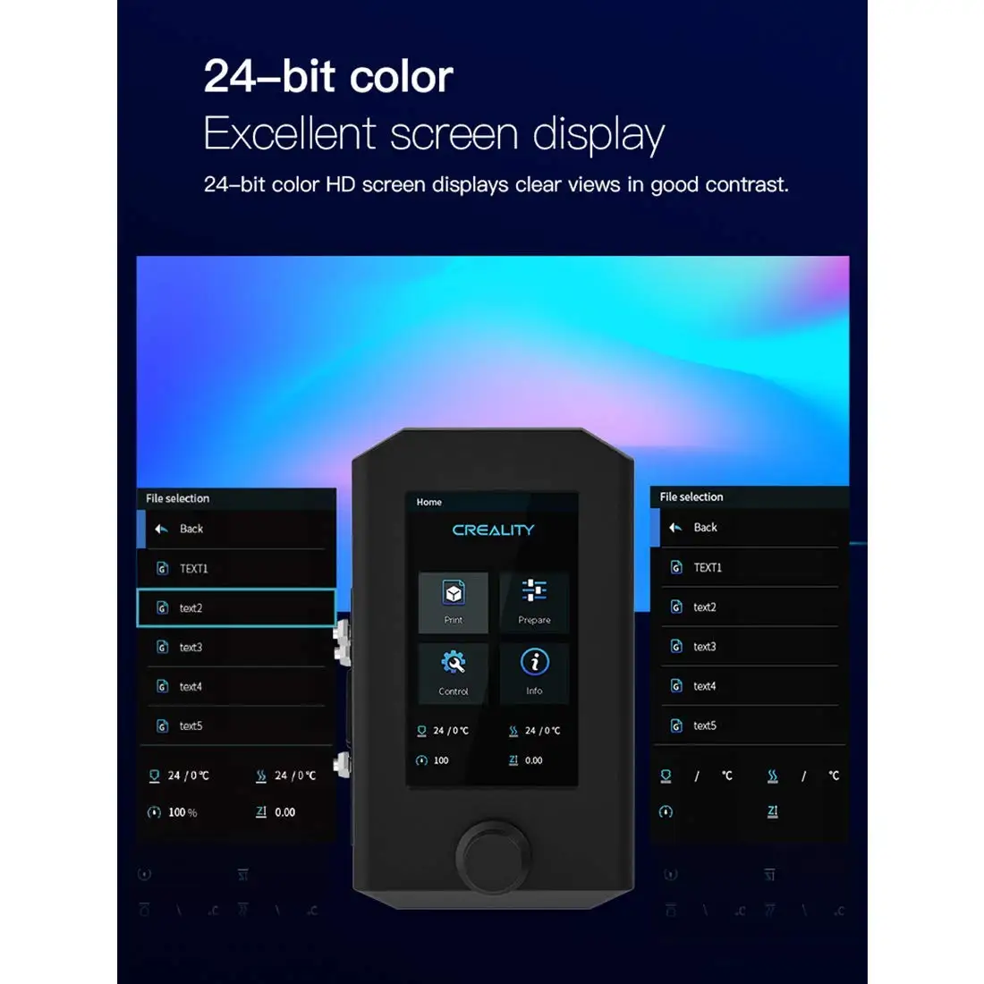 Creality Ender3 v2 Kit de Tela 4.3 Cor hd Lcd Tela Substituição e V4.2.7 32bit Silencioso Mainboard para Ender Series - Imagem 5