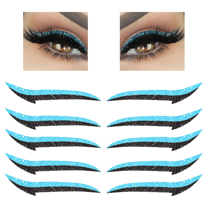 10Pcs Blue Eyeliner