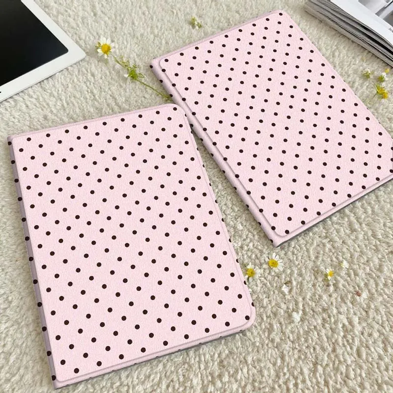 Pink Polka Dot Pattern Tablet Case