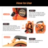 25.4CC  Commercial Handheld Leaf Blower Heavy Duty Gas Powered 2-Stroke Grass Clean Tool Leaf Blower 5
