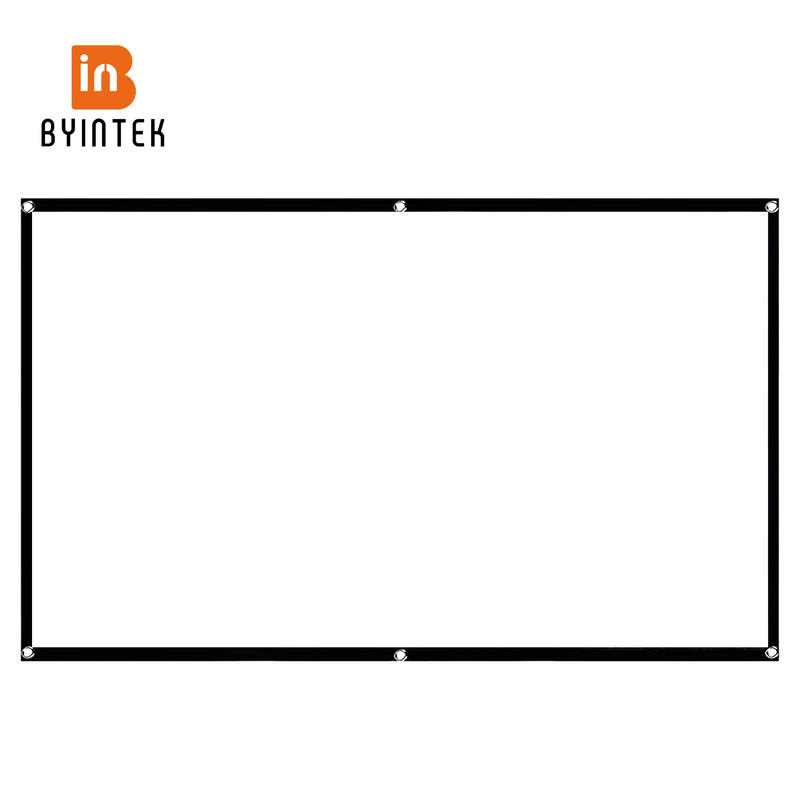 Tela de projetor BYINTEK Tela de filme de projetor portátil anti-rugas de 100 polegadas 6:9 Tela de projeção dobrável para home theater