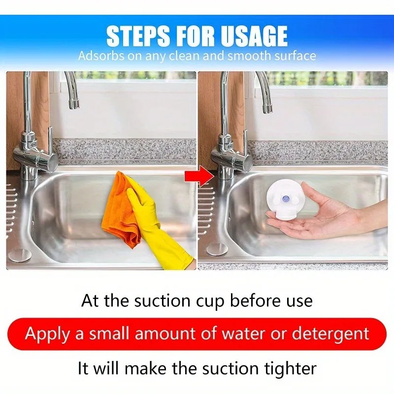 1PC Multi-functional Kitchen Rack with Smiling Sponge Holder for Sink and Bathroom