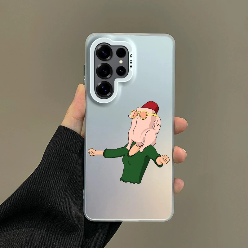 Silver Cartoon Roast Chicken Design Phone Case - Fun and Stylish Cover