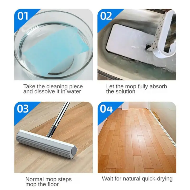 Floor Cleaner Active Strong Decontamination Concentrated Cleaning Sheet Hygiene Cleaning Tool Tile Cleaner Fresh Smell